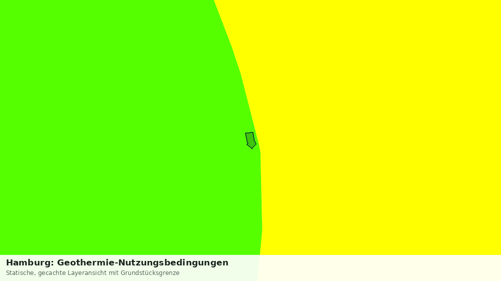 Statische Kartenansicht: Hamburg: Geothermie-Nutzungsbedingungen