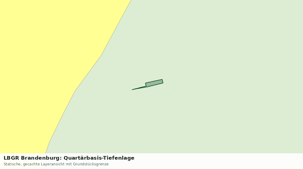Statische Kartenansicht: LBGR Brandenburg: Quartärbasis-Tiefenlage