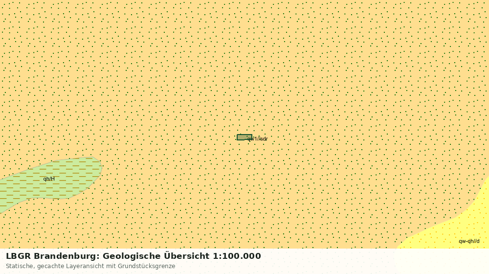 Statische Kartenansicht: LBGR Brandenburg: Geologische Übersicht 1:100.000
