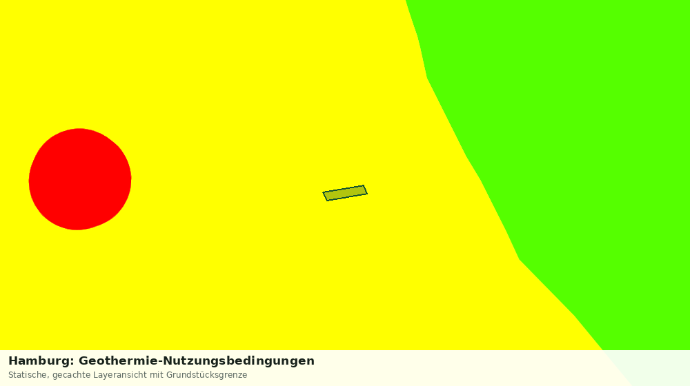 Statische Kartenansicht: Hamburg: Geothermie-Nutzungsbedingungen