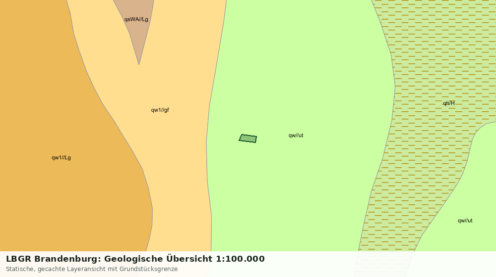 Statische Kartenansicht: LBGR Brandenburg: Geologische Übersicht 1:100.000
