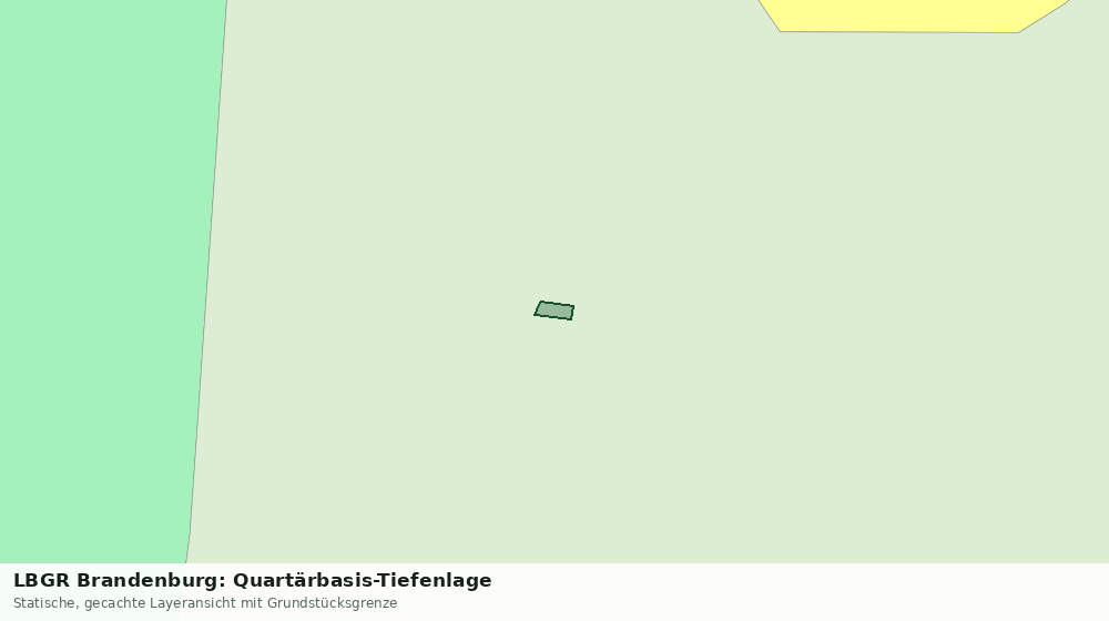 Statische Kartenansicht: LBGR Brandenburg: Quartärbasis-Tiefenlage