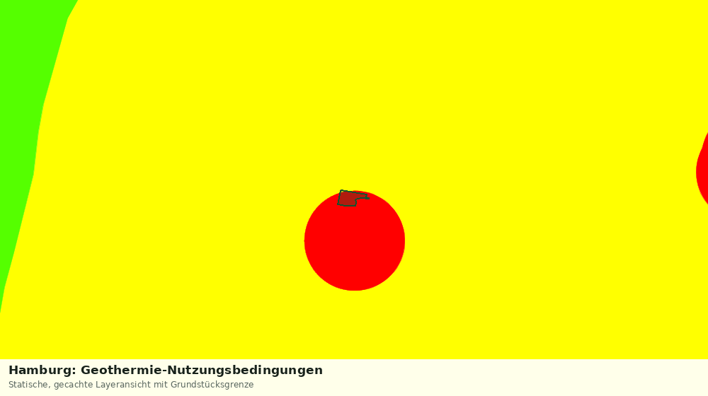 Statische Kartenansicht: Hamburg: Geothermie-Nutzungsbedingungen