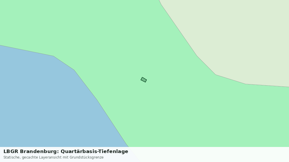 Statische Kartenansicht: LBGR Brandenburg: Quartärbasis-Tiefenlage