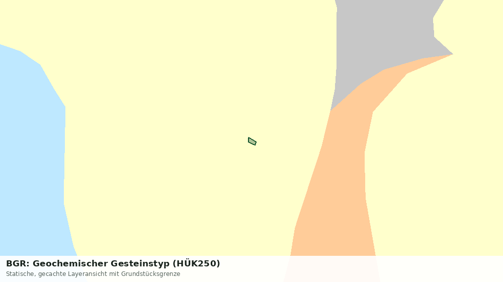 Statische Kartenansicht: BGR: Geochemischer Gesteinstyp (HÜK250)