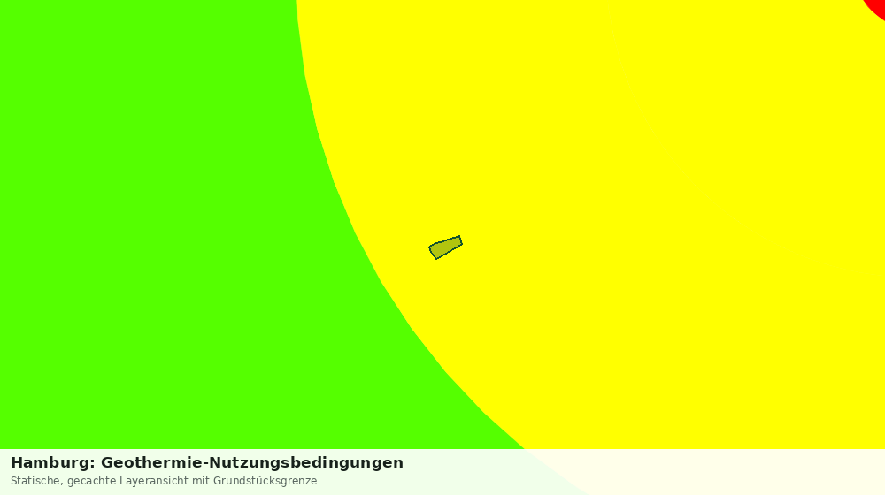 Statische Kartenansicht: Hamburg: Geothermie-Nutzungsbedingungen