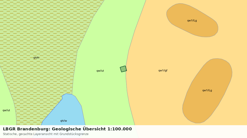 Statische Kartenansicht: LBGR Brandenburg: Geologische Übersicht 1:100.000