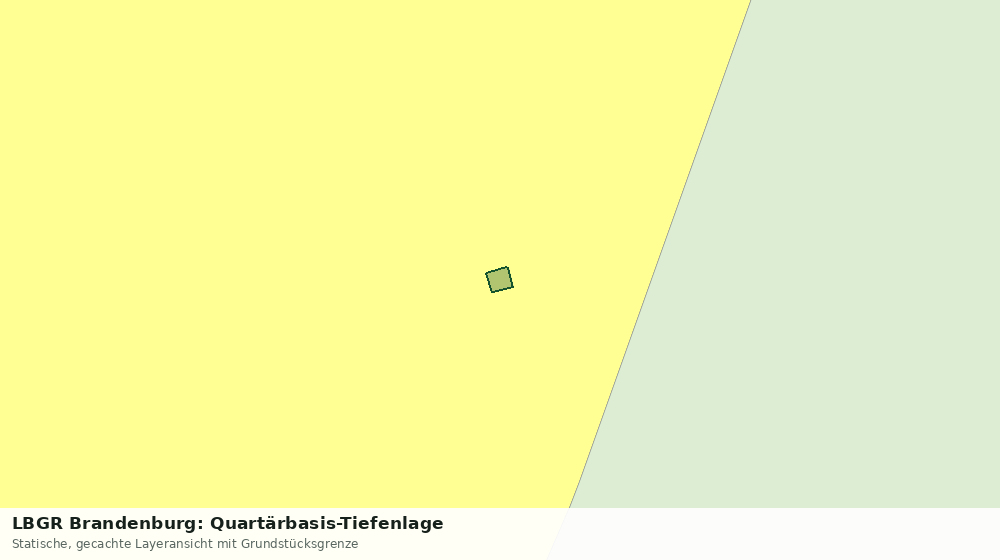 Statische Kartenansicht: LBGR Brandenburg: Quartärbasis-Tiefenlage