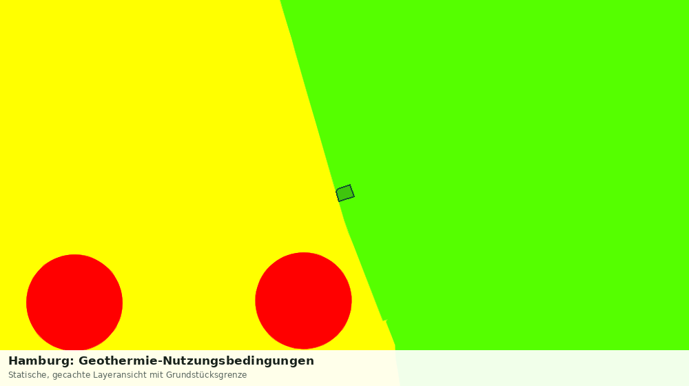 Statische Kartenansicht: Hamburg: Geothermie-Nutzungsbedingungen