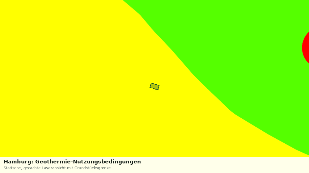 Statische Kartenansicht: Hamburg: Geothermie-Nutzungsbedingungen