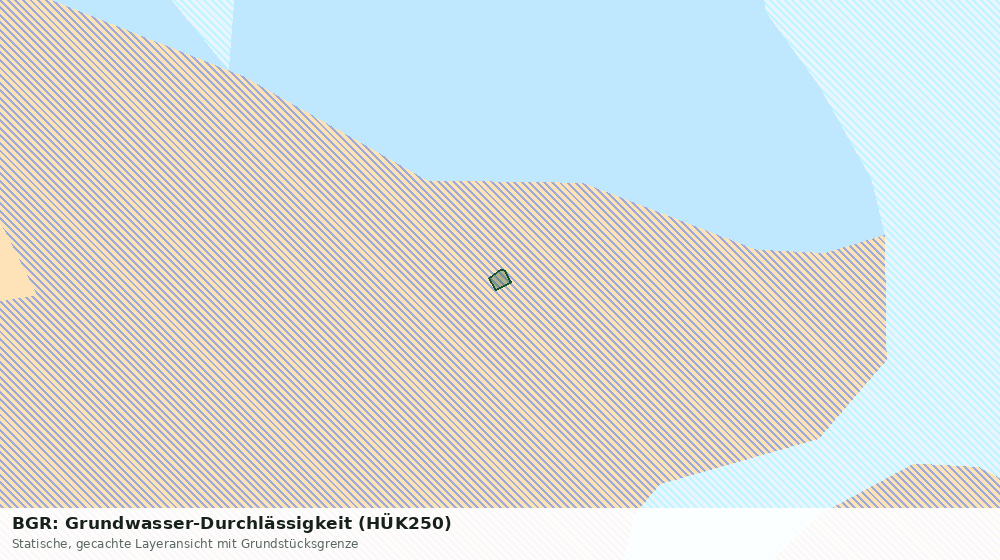 Statische Kartenansicht: BGR: Grundwasser-Durchlässigkeit (HÜK250)