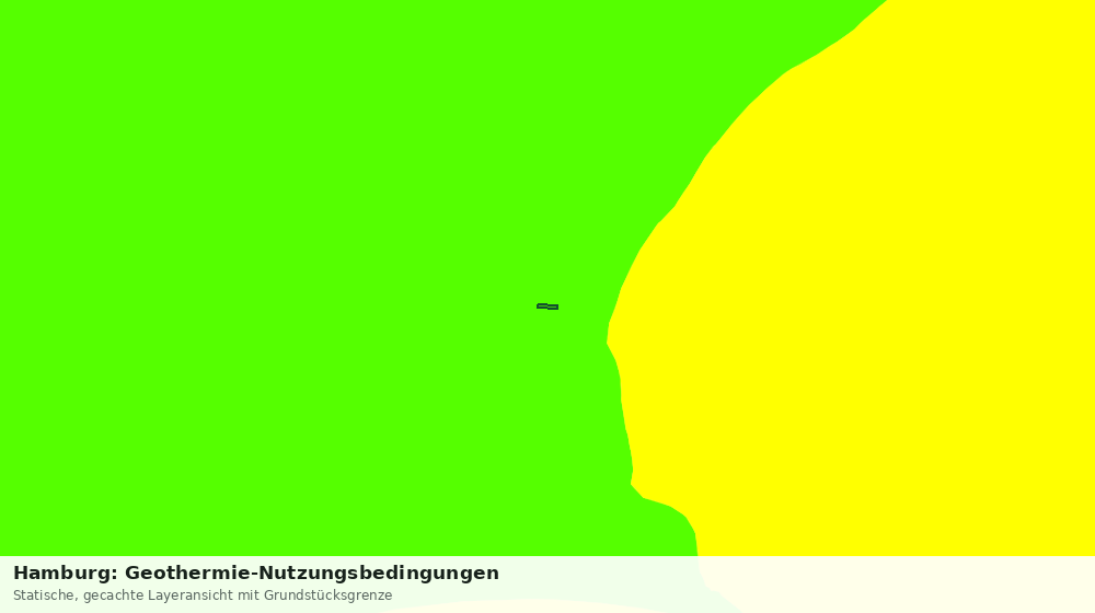Statische Kartenansicht: Hamburg: Geothermie-Nutzungsbedingungen