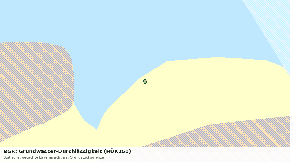 Statische Kartenansicht: BGR: Grundwasser-Durchlässigkeit (HÜK250)