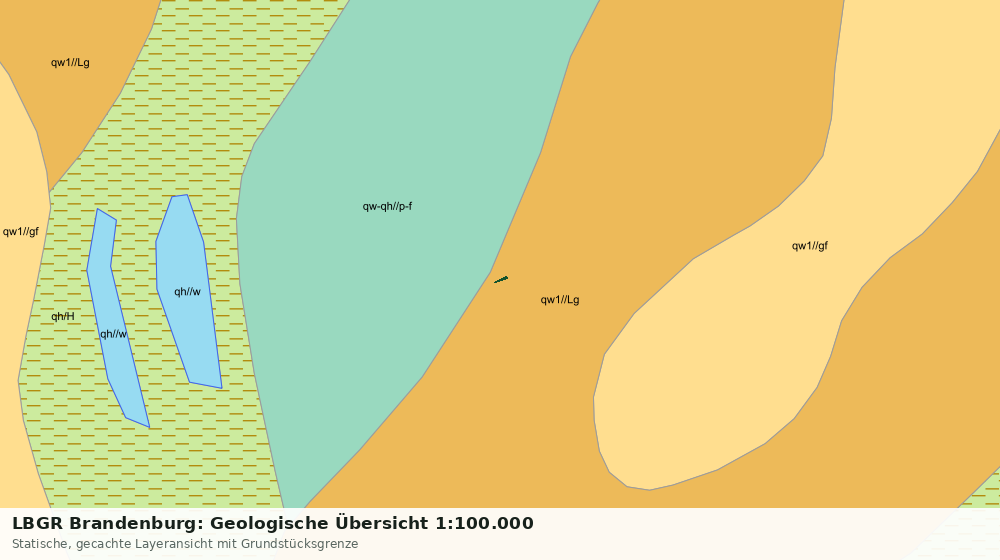 Statische Kartenansicht: LBGR Brandenburg: Geologische Übersicht 1:100.000