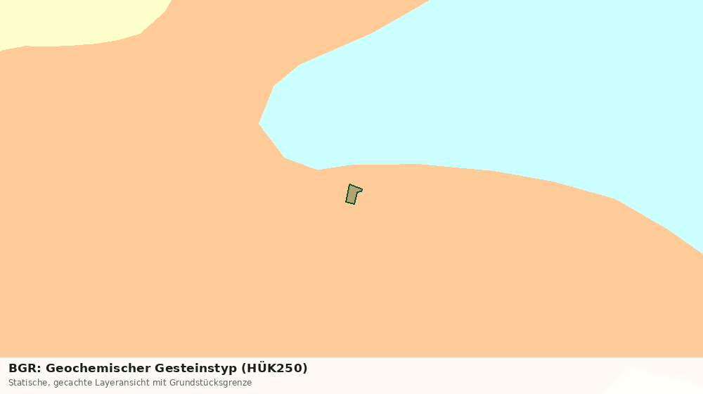 Statische Kartenansicht: BGR: Geochemischer Gesteinstyp (HÜK250)