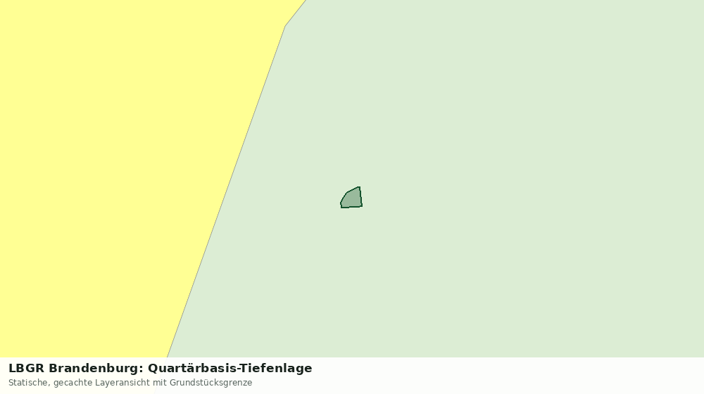 Statische Kartenansicht: LBGR Brandenburg: Quartärbasis-Tiefenlage