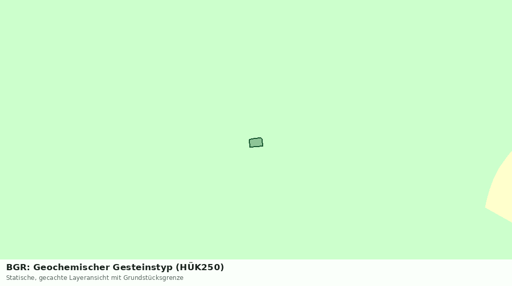 Statische Kartenansicht: BGR: Geochemischer Gesteinstyp (HÜK250)
