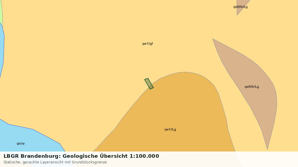 Statische Kartenansicht: LBGR Brandenburg: Geologische Übersicht 1:100.000