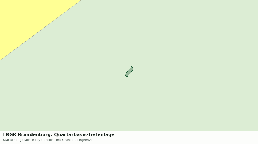 Statische Kartenansicht: LBGR Brandenburg: Quartärbasis-Tiefenlage