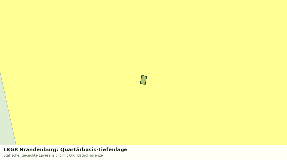 Statische Kartenansicht: LBGR Brandenburg: Quartärbasis-Tiefenlage