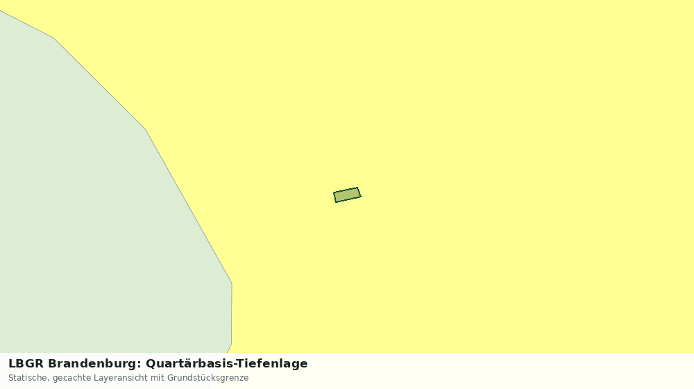 Statische Kartenansicht: LBGR Brandenburg: Quartärbasis-Tiefenlage