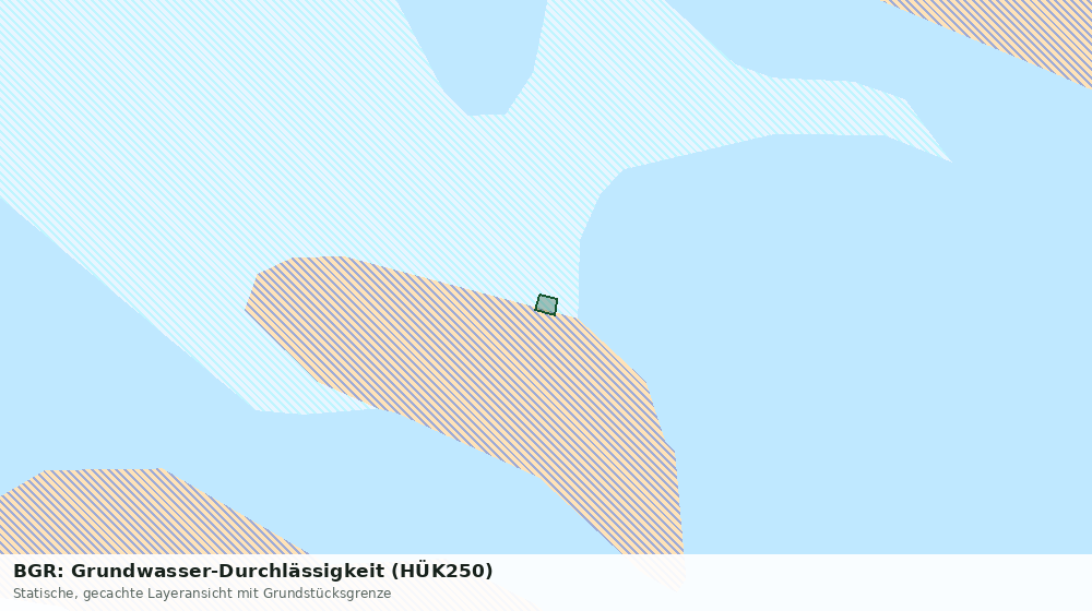 Statische Kartenansicht: BGR: Grundwasser-Durchlässigkeit (HÜK250)