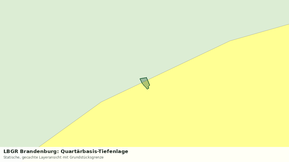 Statische Kartenansicht: LBGR Brandenburg: Quartärbasis-Tiefenlage