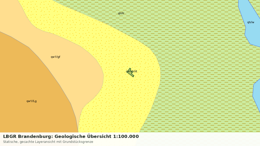 Statische Kartenansicht: LBGR Brandenburg: Geologische Übersicht 1:100.000