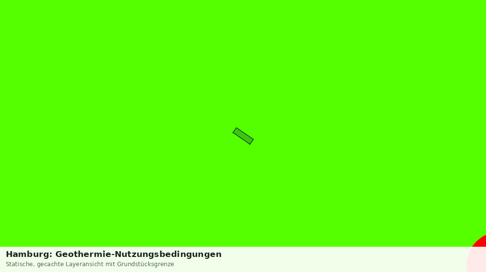 Statische Kartenansicht: Hamburg: Geothermie-Nutzungsbedingungen
