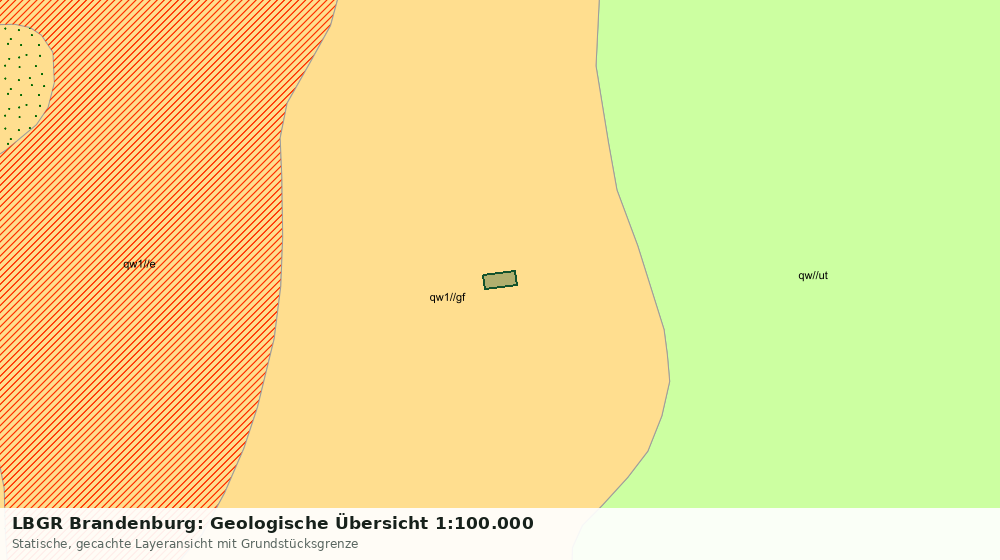 Statische Kartenansicht: LBGR Brandenburg: Geologische Übersicht 1:100.000