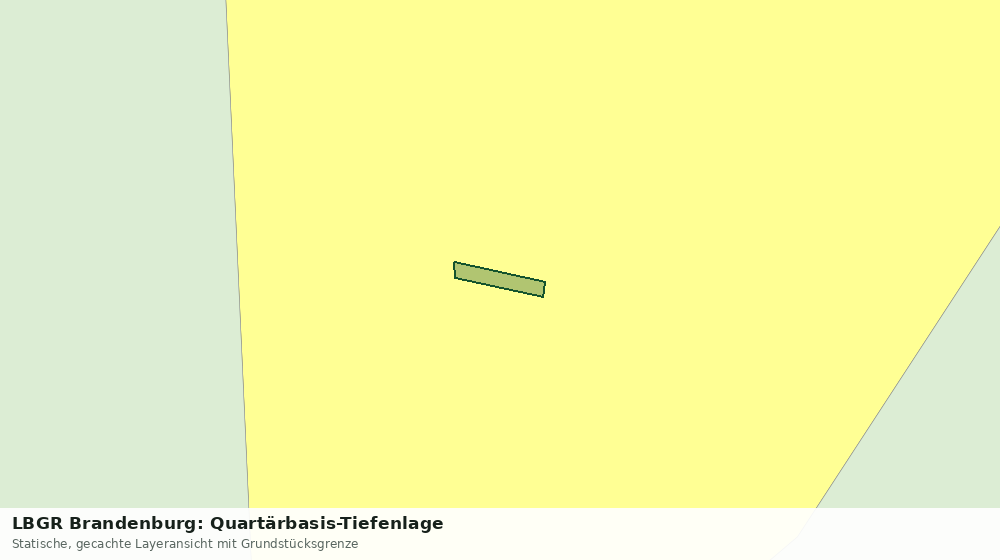 Statische Kartenansicht: LBGR Brandenburg: Quartärbasis-Tiefenlage