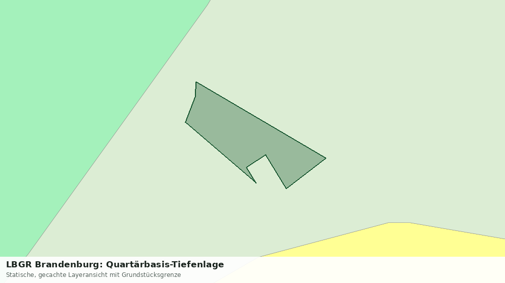 Statische Kartenansicht: LBGR Brandenburg: Quartärbasis-Tiefenlage