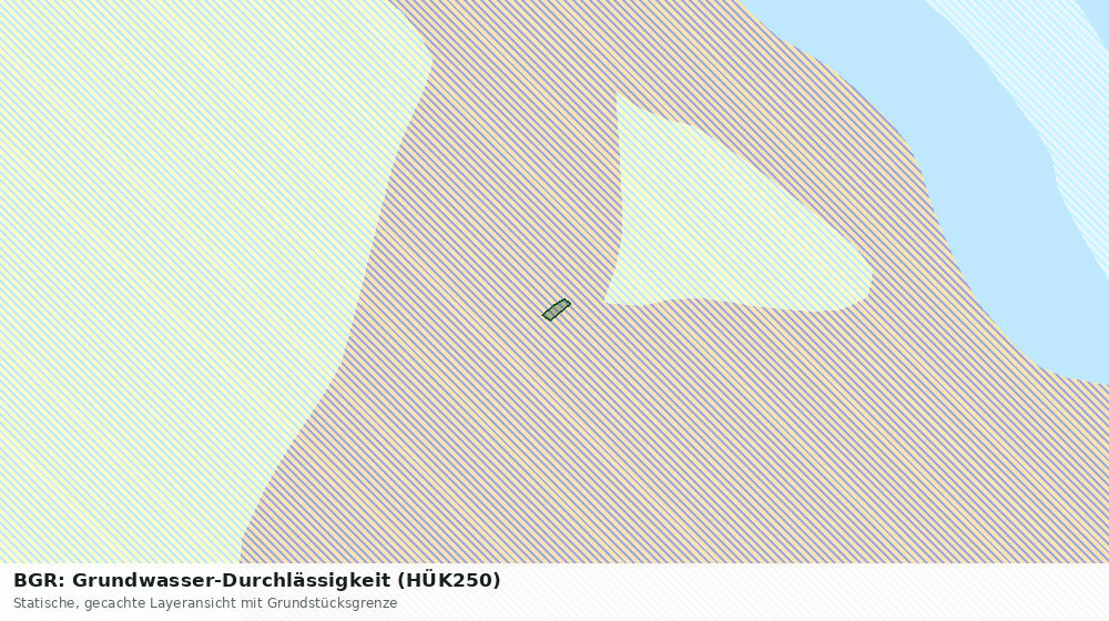 Statische Kartenansicht: BGR: Grundwasser-Durchlässigkeit (HÜK250)