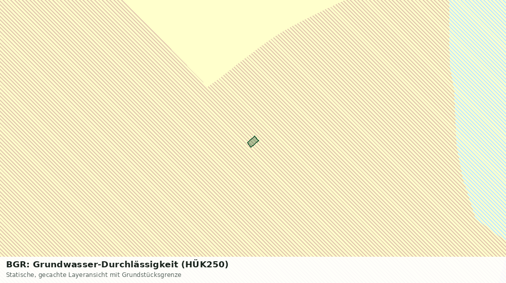 Statische Kartenansicht: BGR: Grundwasser-Durchlässigkeit (HÜK250)