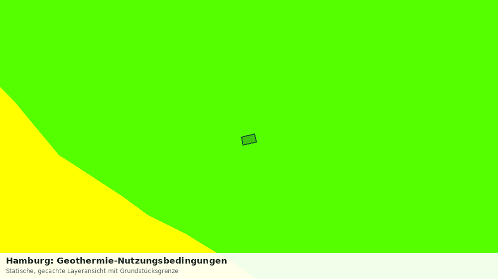 Statische Kartenansicht: Hamburg: Geothermie-Nutzungsbedingungen