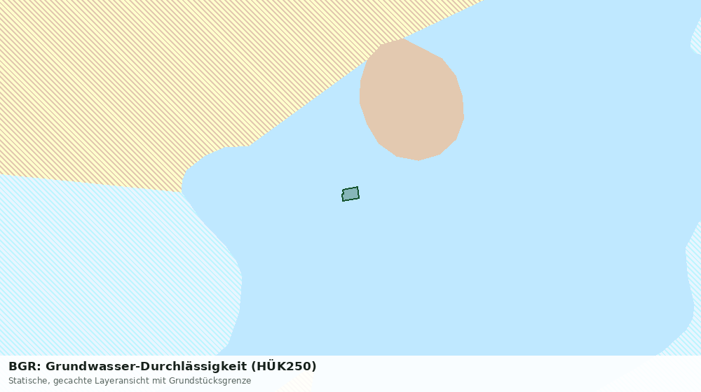 Statische Kartenansicht: BGR: Grundwasser-Durchlässigkeit (HÜK250)