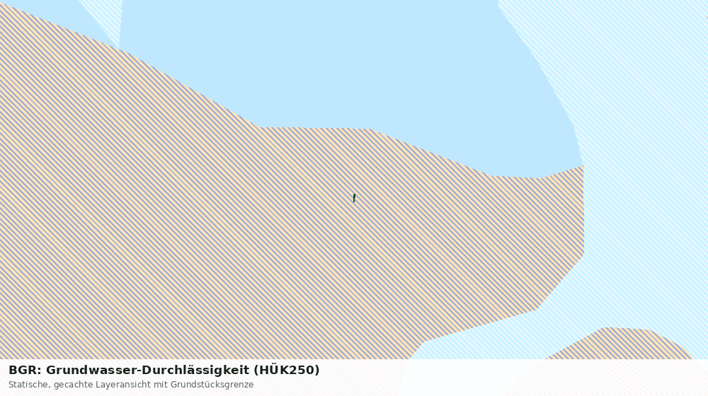 Statische Kartenansicht: BGR: Grundwasser-Durchlässigkeit (HÜK250)