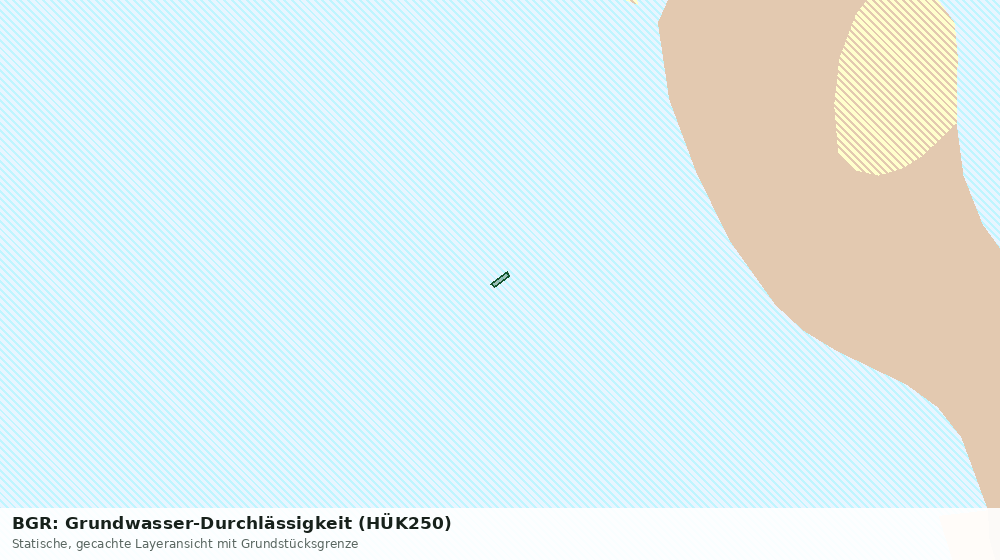 Statische Kartenansicht: BGR: Grundwasser-Durchlässigkeit (HÜK250)