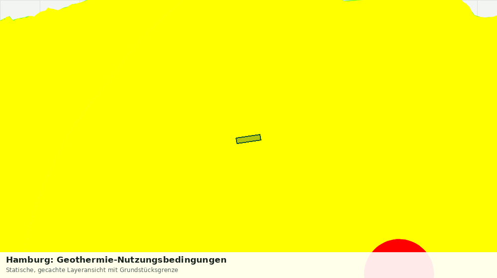 Statische Kartenansicht: Hamburg: Geothermie-Nutzungsbedingungen