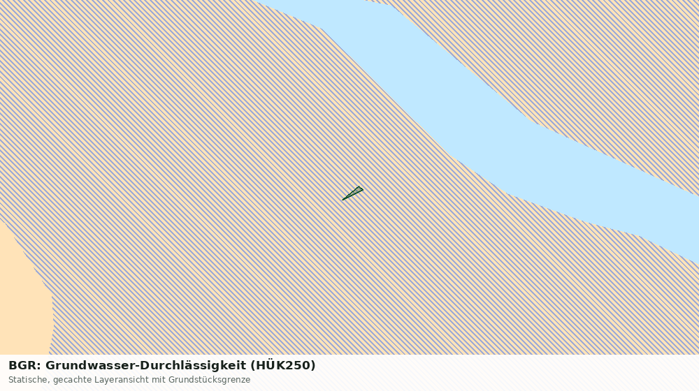 Statische Kartenansicht: BGR: Grundwasser-Durchlässigkeit (HÜK250)