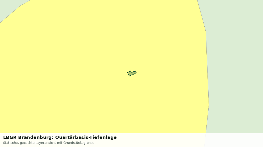 Statische Kartenansicht: LBGR Brandenburg: Quartärbasis-Tiefenlage