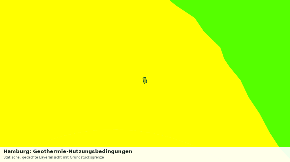 Statische Kartenansicht: Hamburg: Geothermie-Nutzungsbedingungen