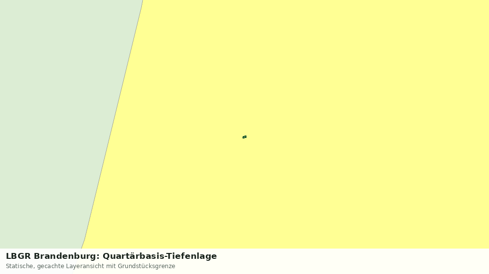 Statische Kartenansicht: LBGR Brandenburg: Quartärbasis-Tiefenlage