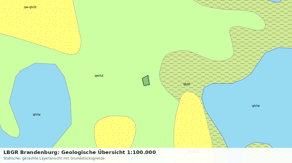 Statische Kartenansicht: LBGR Brandenburg: Geologische Übersicht 1:100.000