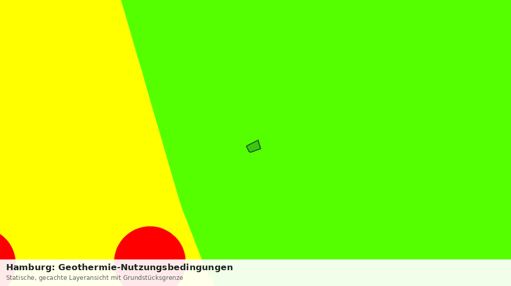 Statische Kartenansicht: Hamburg: Geothermie-Nutzungsbedingungen