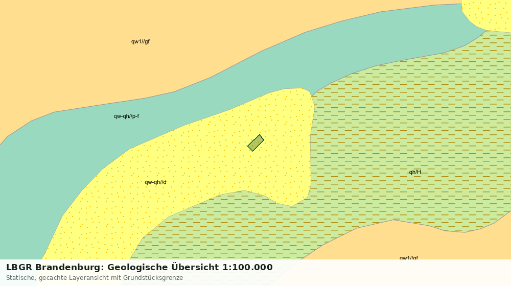 Statische Kartenansicht: LBGR Brandenburg: Geologische Übersicht 1:100.000