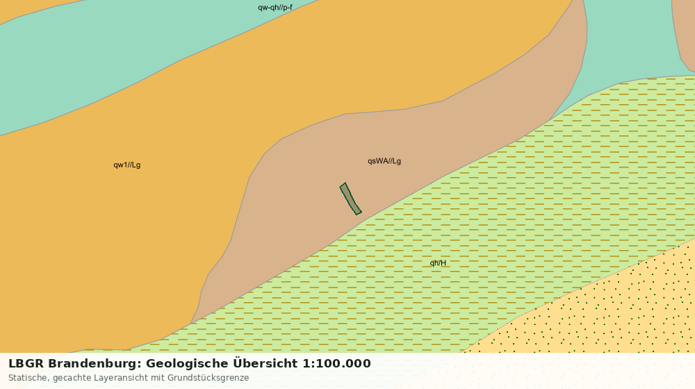 Statische Kartenansicht: LBGR Brandenburg: Geologische Übersicht 1:100.000
