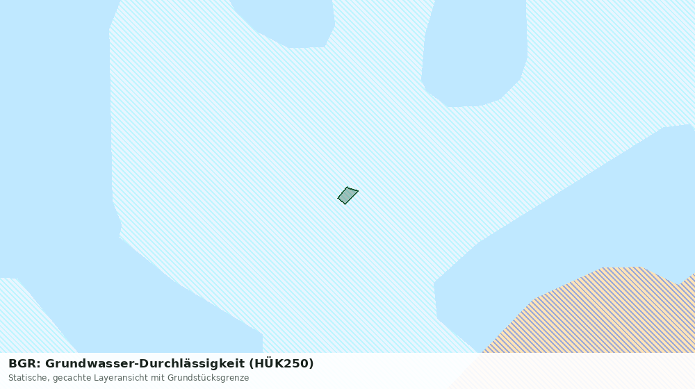 Statische Kartenansicht: BGR: Grundwasser-Durchlässigkeit (HÜK250)