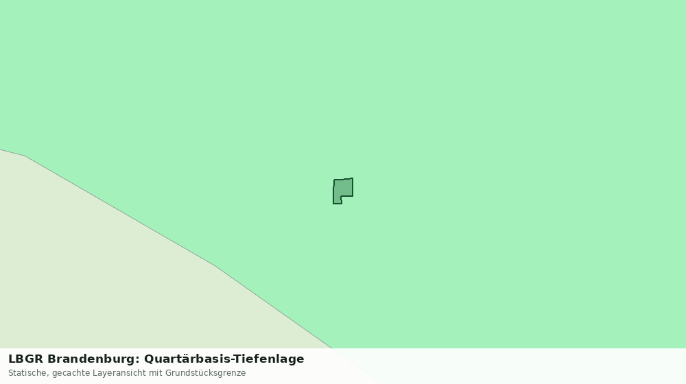 Statische Kartenansicht: LBGR Brandenburg: Quartärbasis-Tiefenlage
