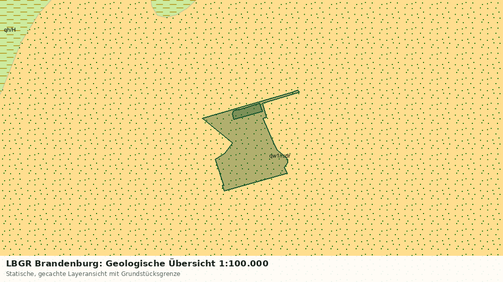 Statische Kartenansicht: LBGR Brandenburg: Geologische Übersicht 1:100.000